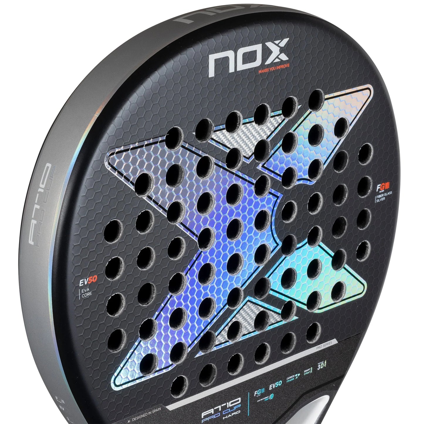 NOX AT10 Pro Cup Hard Padel Racket - Face