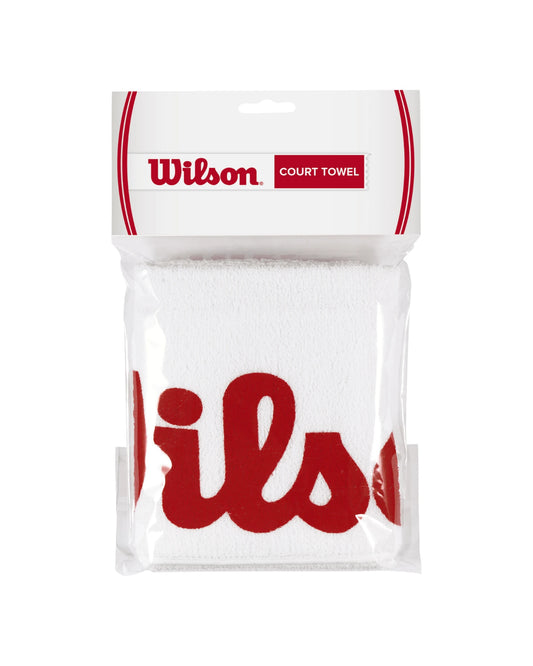 Wilson Court Towel - White/Red - Front