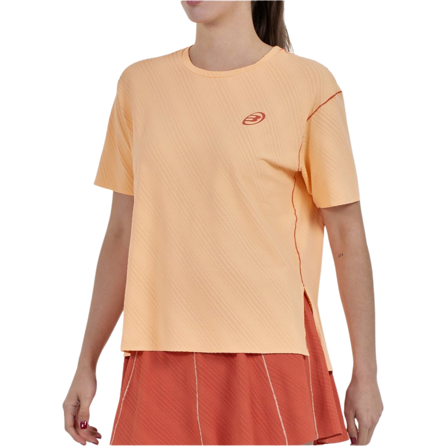 Bullpadel Almoin T-Shirt - Peach - Front Three-Quarter Right View