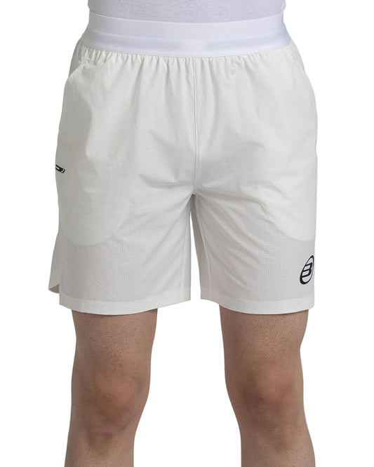 Bullpadel Moncada Padel Shorts Men - Bone White - Front View