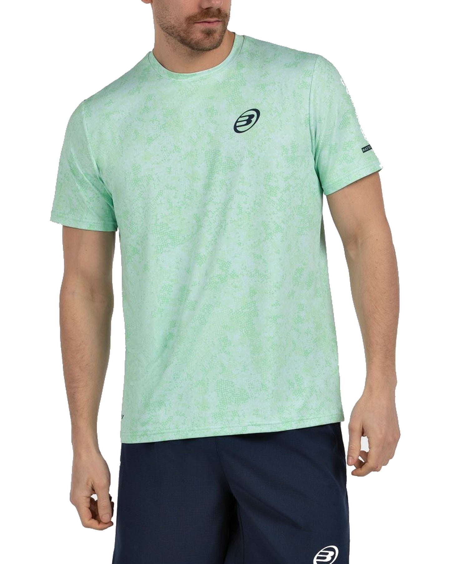 Bullpadel Masama Padel T-Shirt Men - Acid Green - Front model view