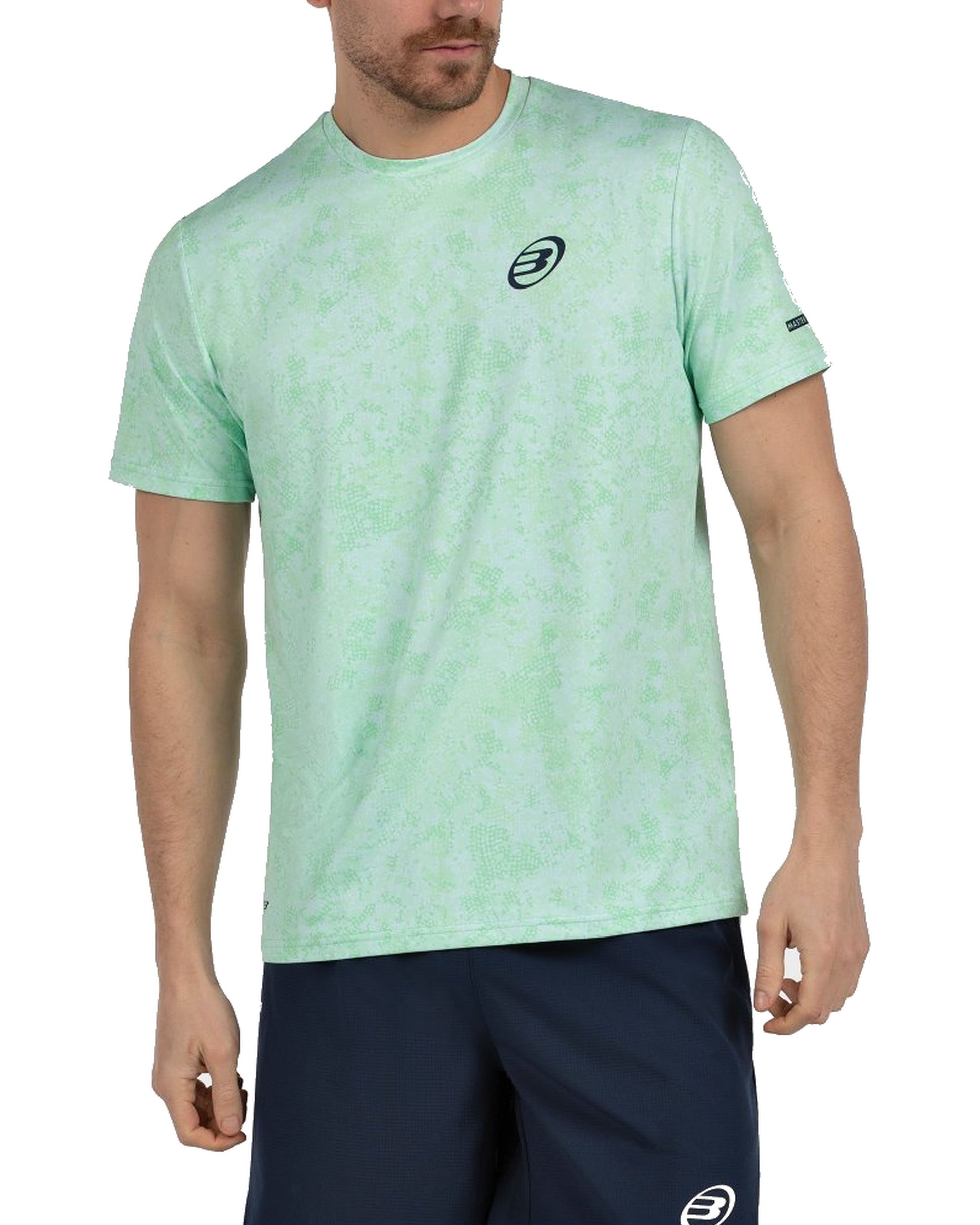 Bullpadel Masama Padel T-Shirt Men - Acid Green - Front model view