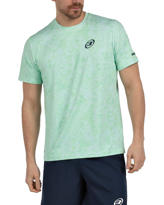 Bullpadel Masama Padel T-Shirt Men - Acid Green - Front model view