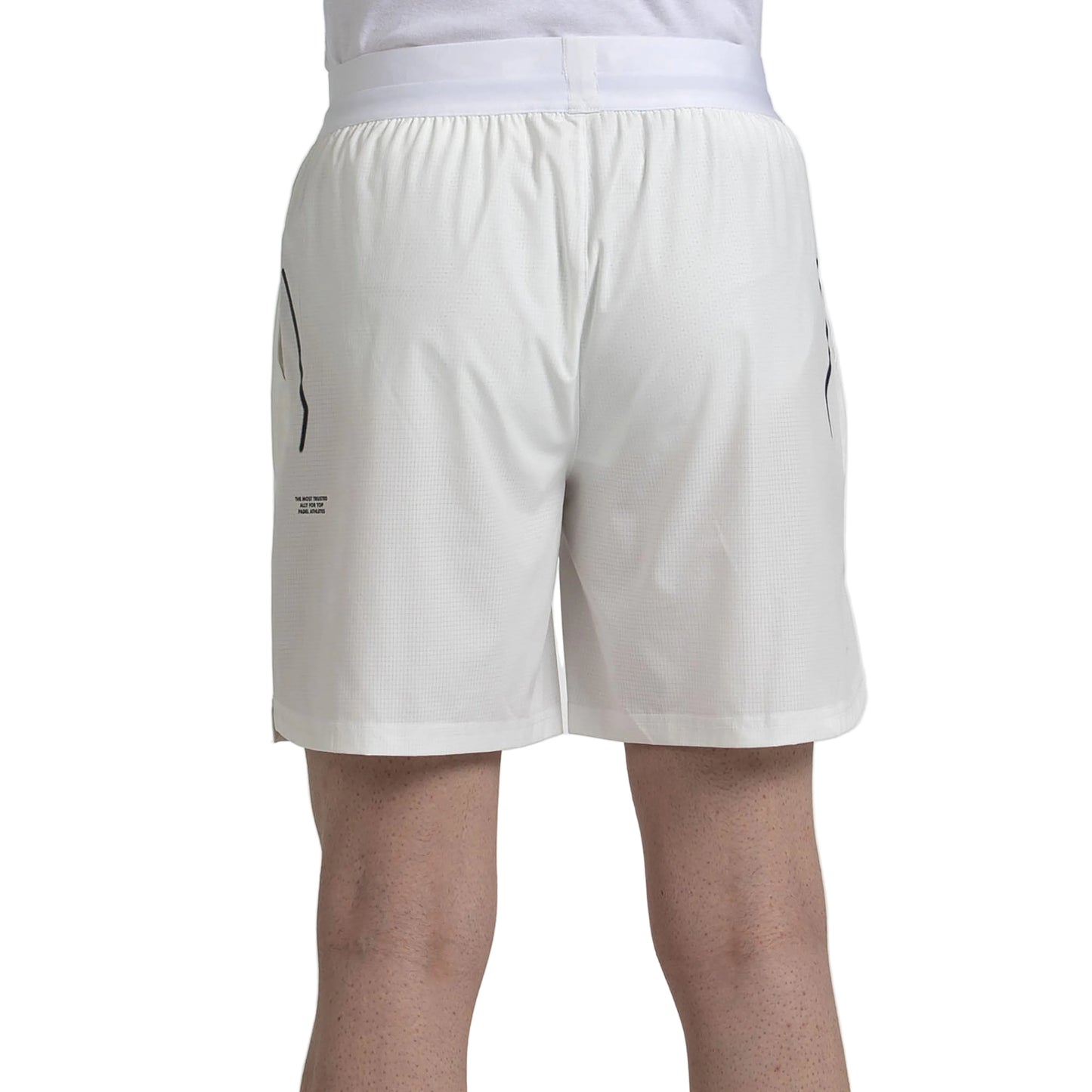 Bullpadel Moncada Padel Shorts Men - Bone White - Back View