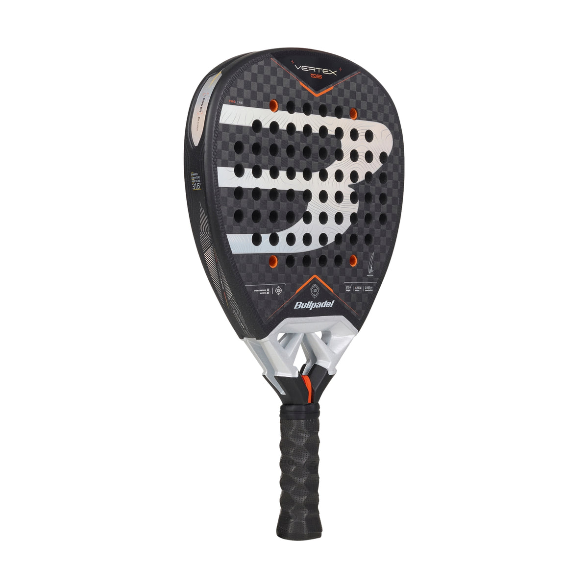 Bullpadel Vertex 05 2027 Padel Racket - angled full view