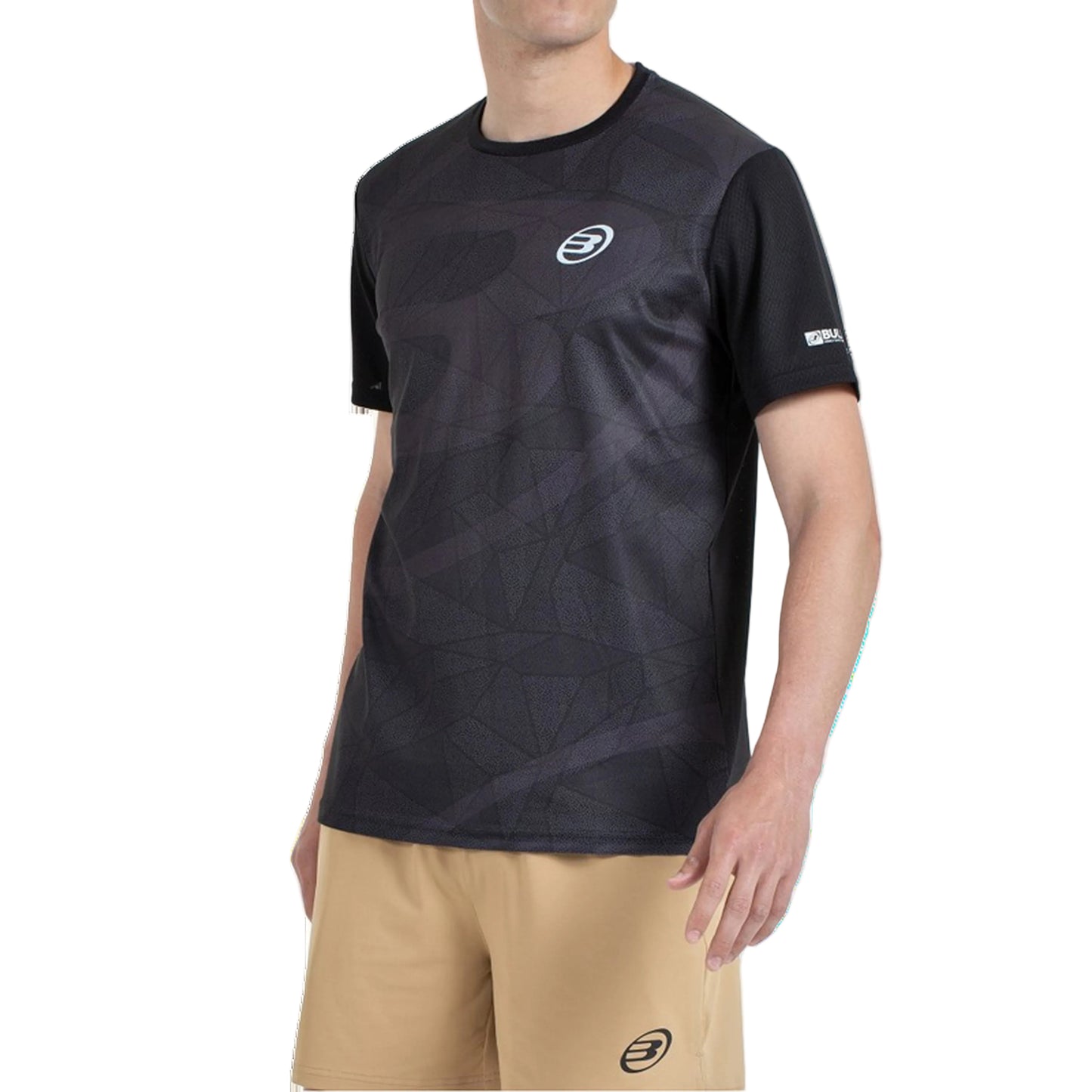 Bullpadel Castil Padel T-Shirt Men - Black - Detail