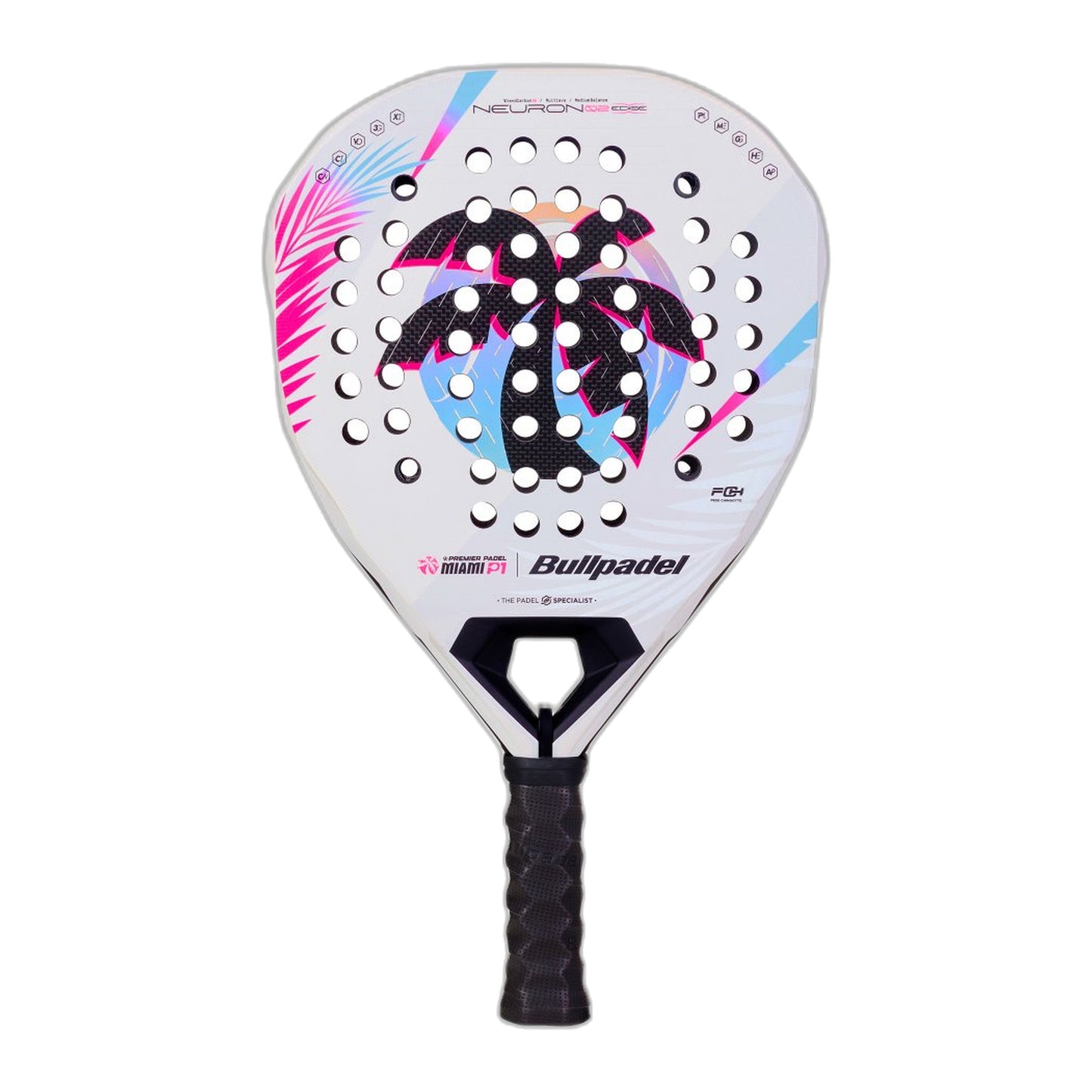Bullpadel Neuron 02 Edge Miami P1 Padel Racket - Back Detail