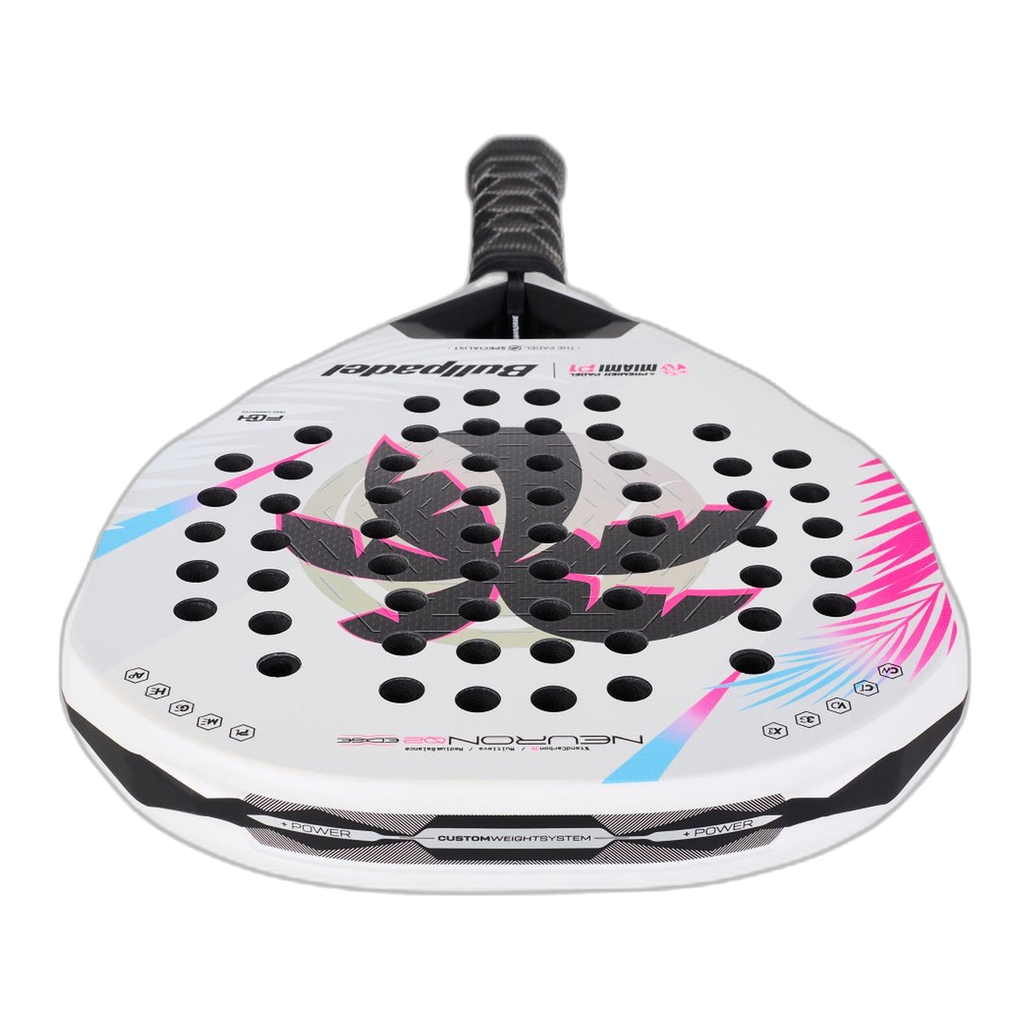Bullpadel Neuron 02 Edge Miami P1 Padel Racket - Top