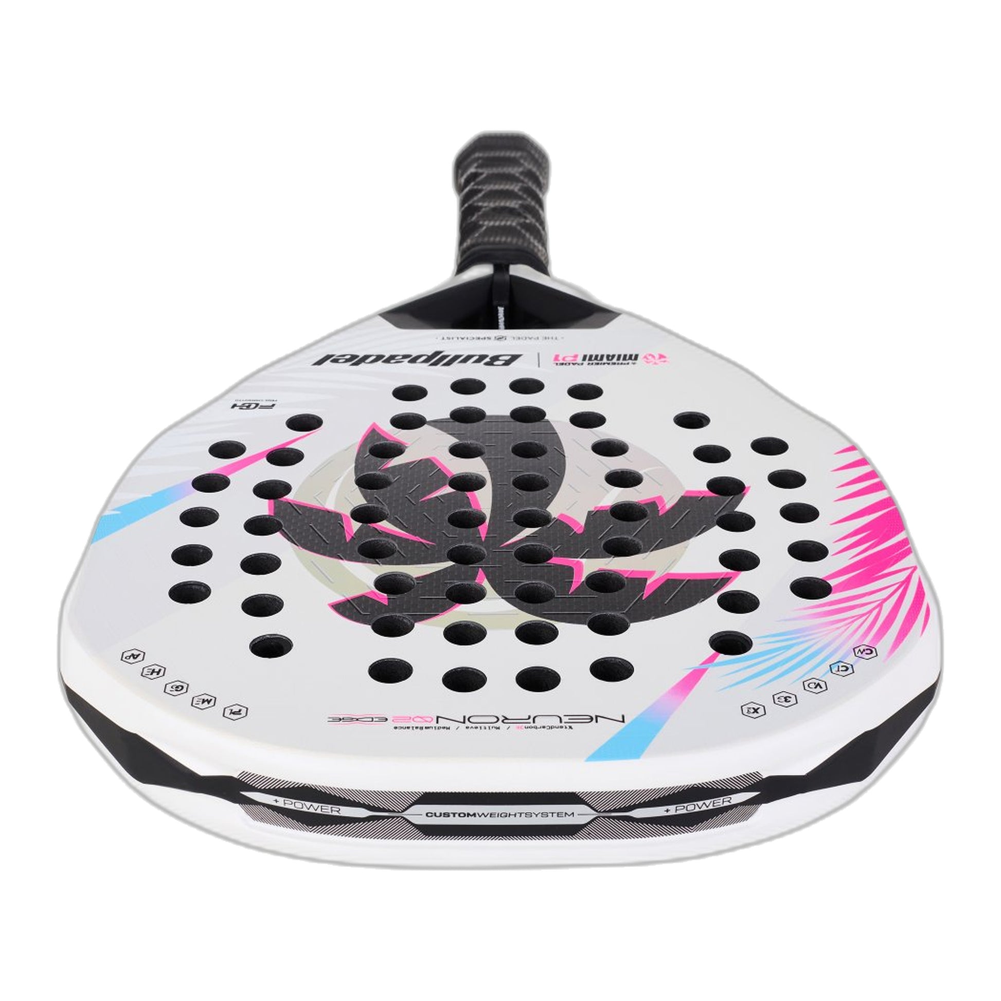 Bullpadel Neuron 02 Edge Miami P1 Padel Racket - Top