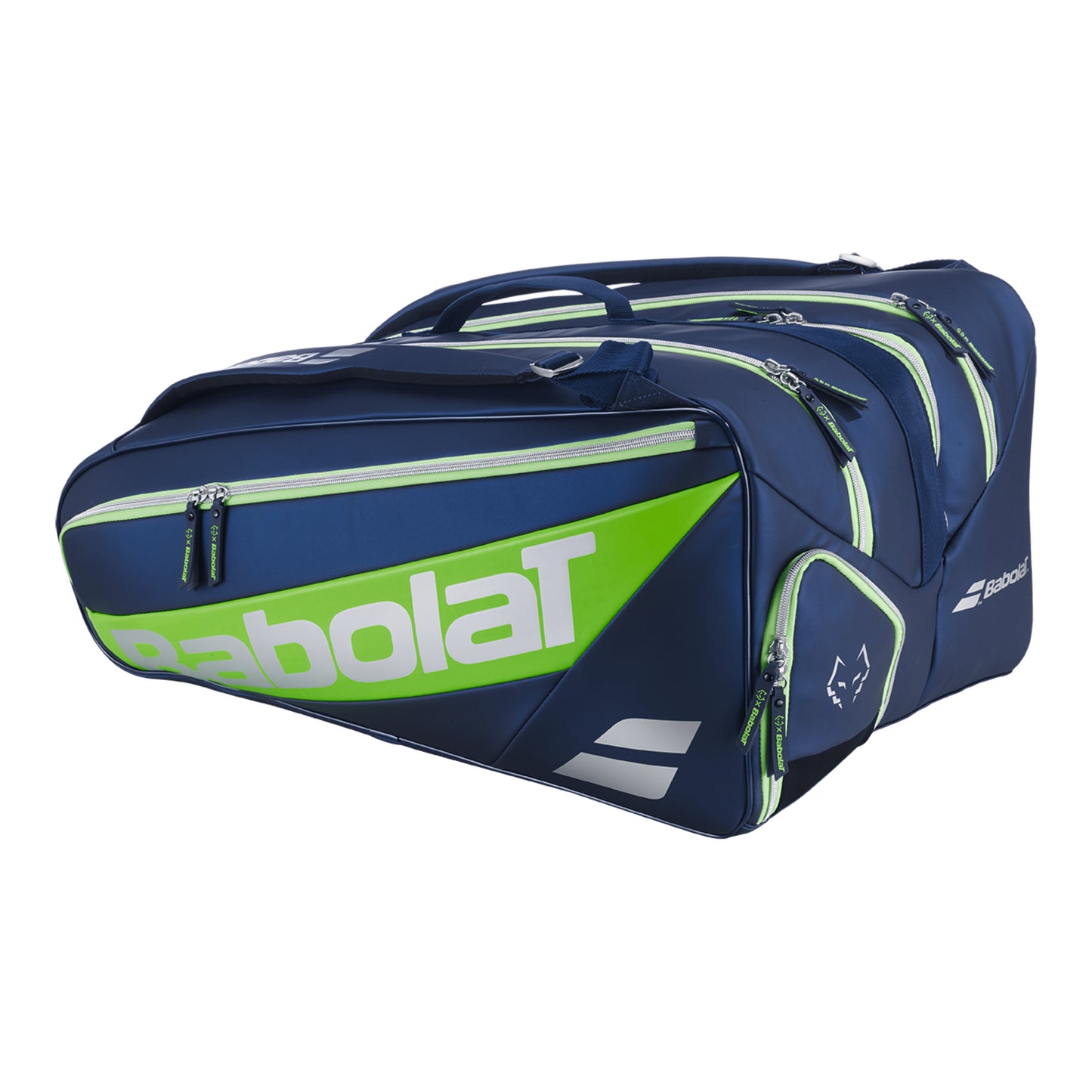Babolat RH Pro Lebron padel bag, back angle, green