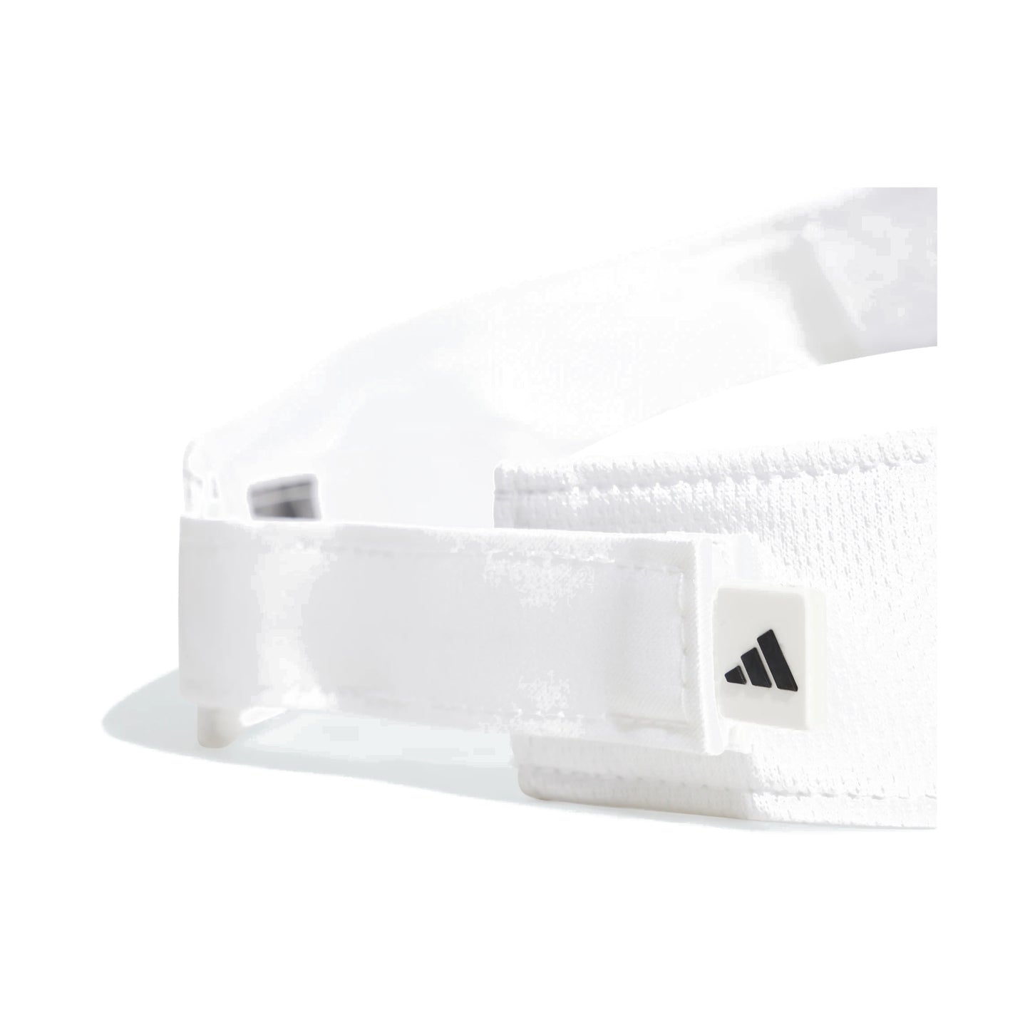 Adidas Climacool Padel visor, detail of embroidered logo branding