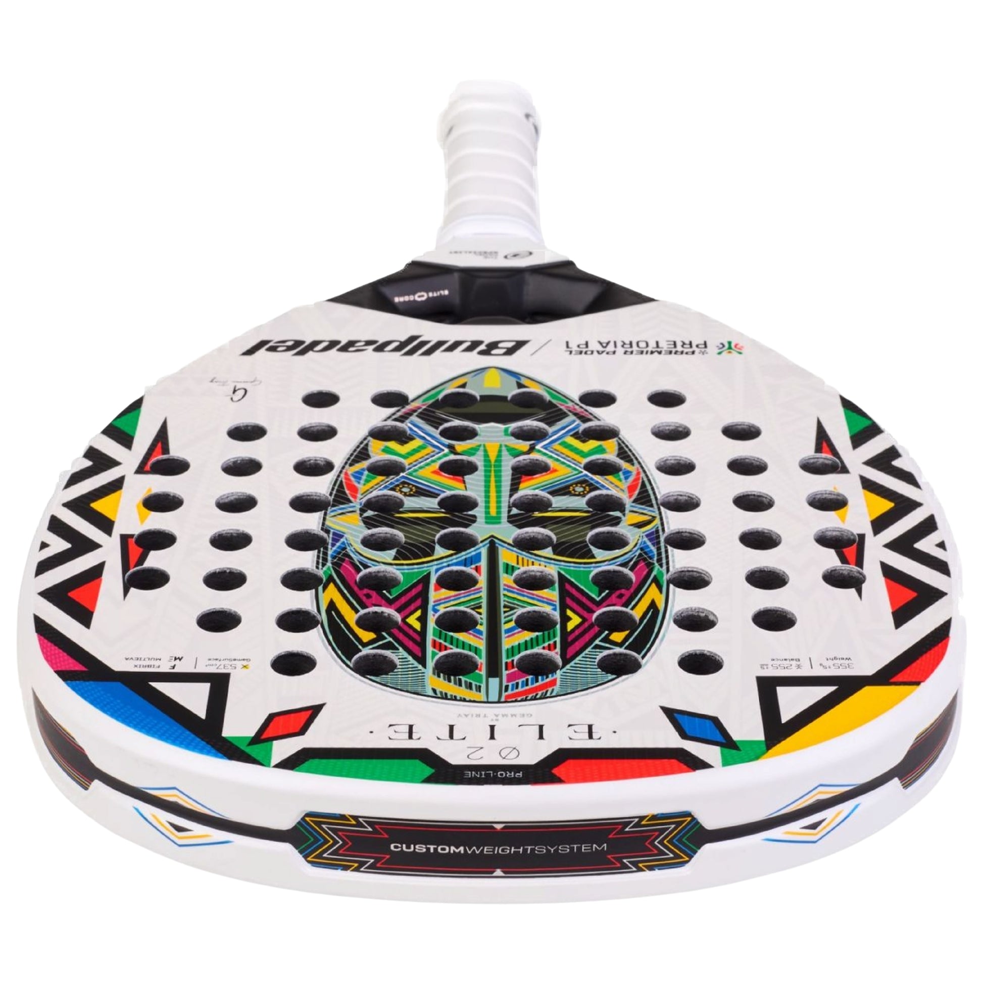Bullpadel Elite 02 Pretoria LTD 2026 Padel Racket - Top Crown Detail