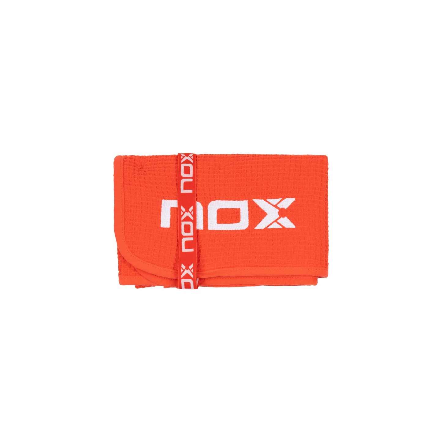 NOX Cotton Padel Towel 50x90cm - Red/White - Folded with Elastic Band
