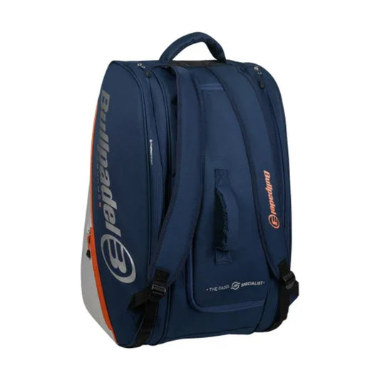 Bullpadel Advance 004 Padel bag, front backpack view, navy blue
