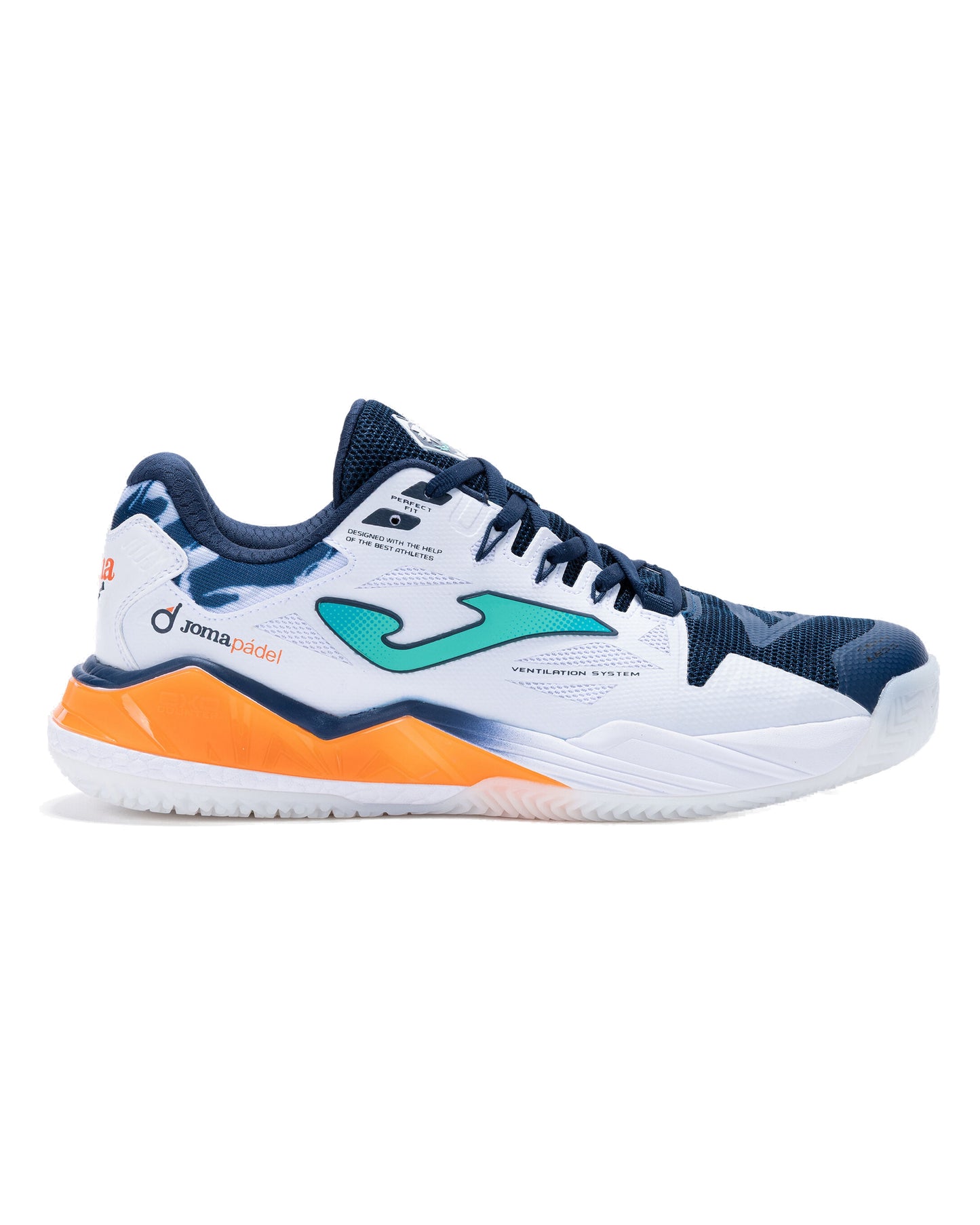 Joma Spin Men 2632 Padel Shoes - White - Side