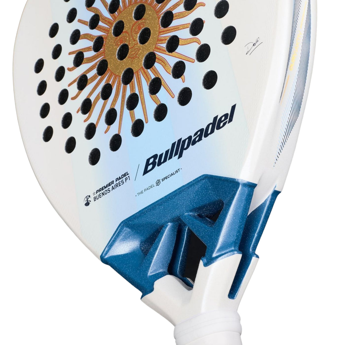 Bullpadel Vertex 05 Women Argentina LTD 2026 Padel Racket — bridge detail (Canva comparison)