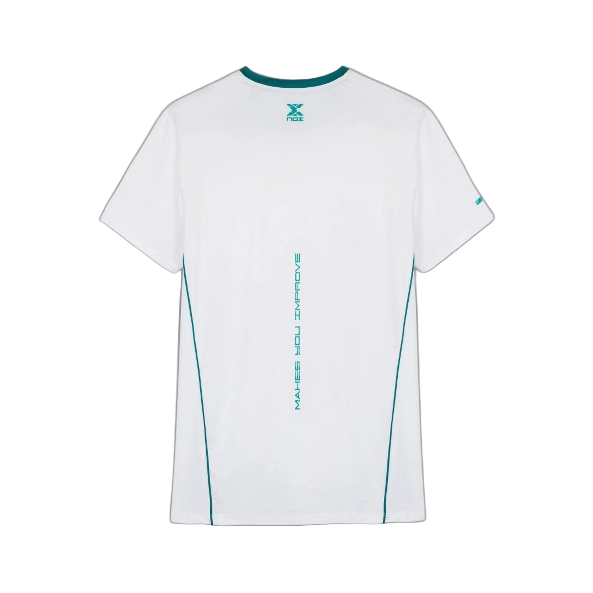NOX Men's Pro T-Shirt - White/Ivy Green - back