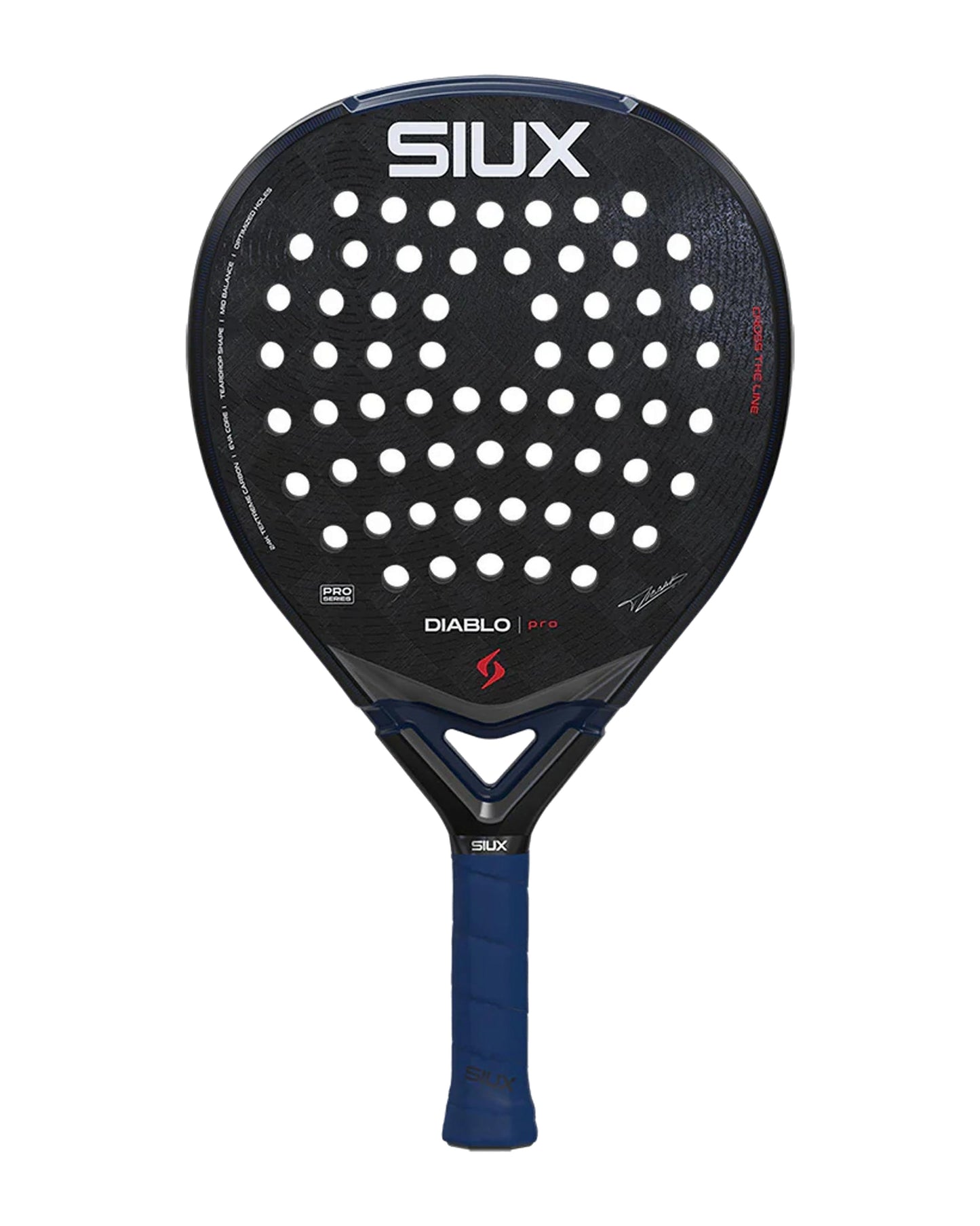 Siux Diablo Pro 2026 Padel Racket - Night Blue - Front