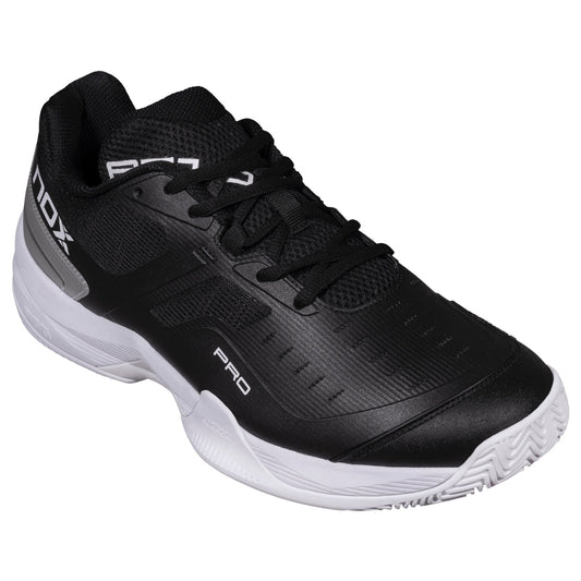 NOX AT10 Pro Black/White Padel Shoes - Medial