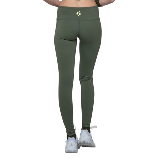 Siux Gareh 26 Women's Green Padel Leggings - Rear View