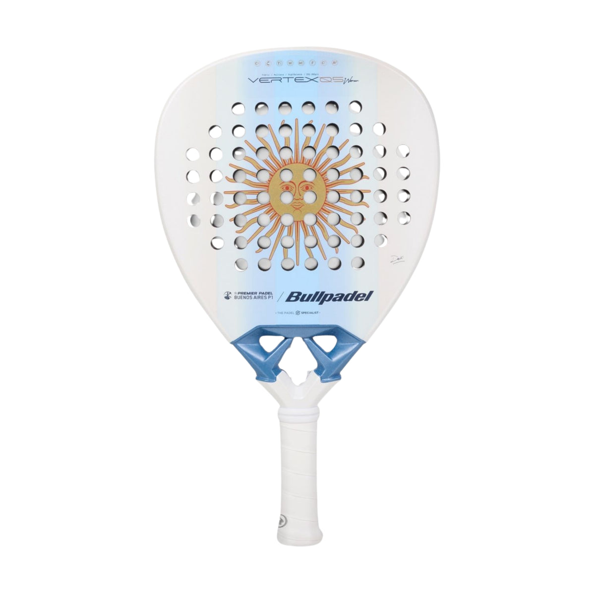 Bullpadel Vertex 05 Women Argentina LTD 2026 Padel Racket — reverse view (Canva comparison)