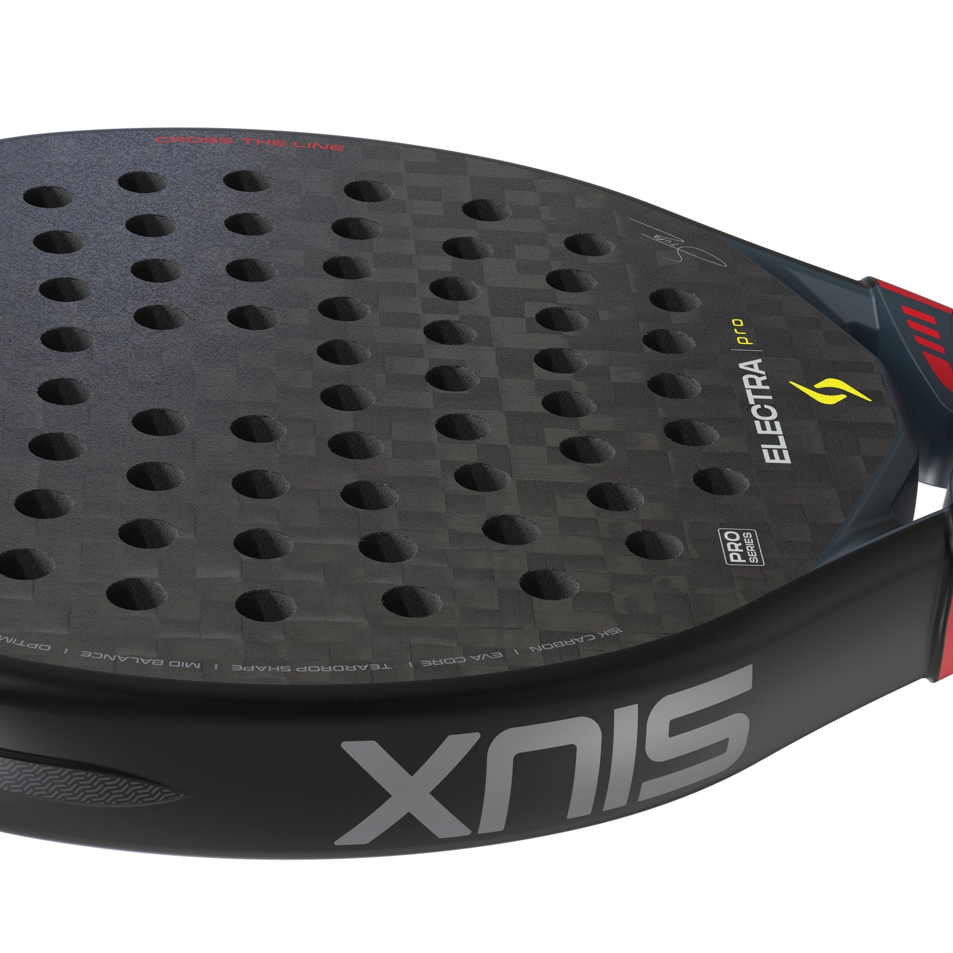 Siux Electra Pro 2026 Padel Racket - Shadow Red - Handle