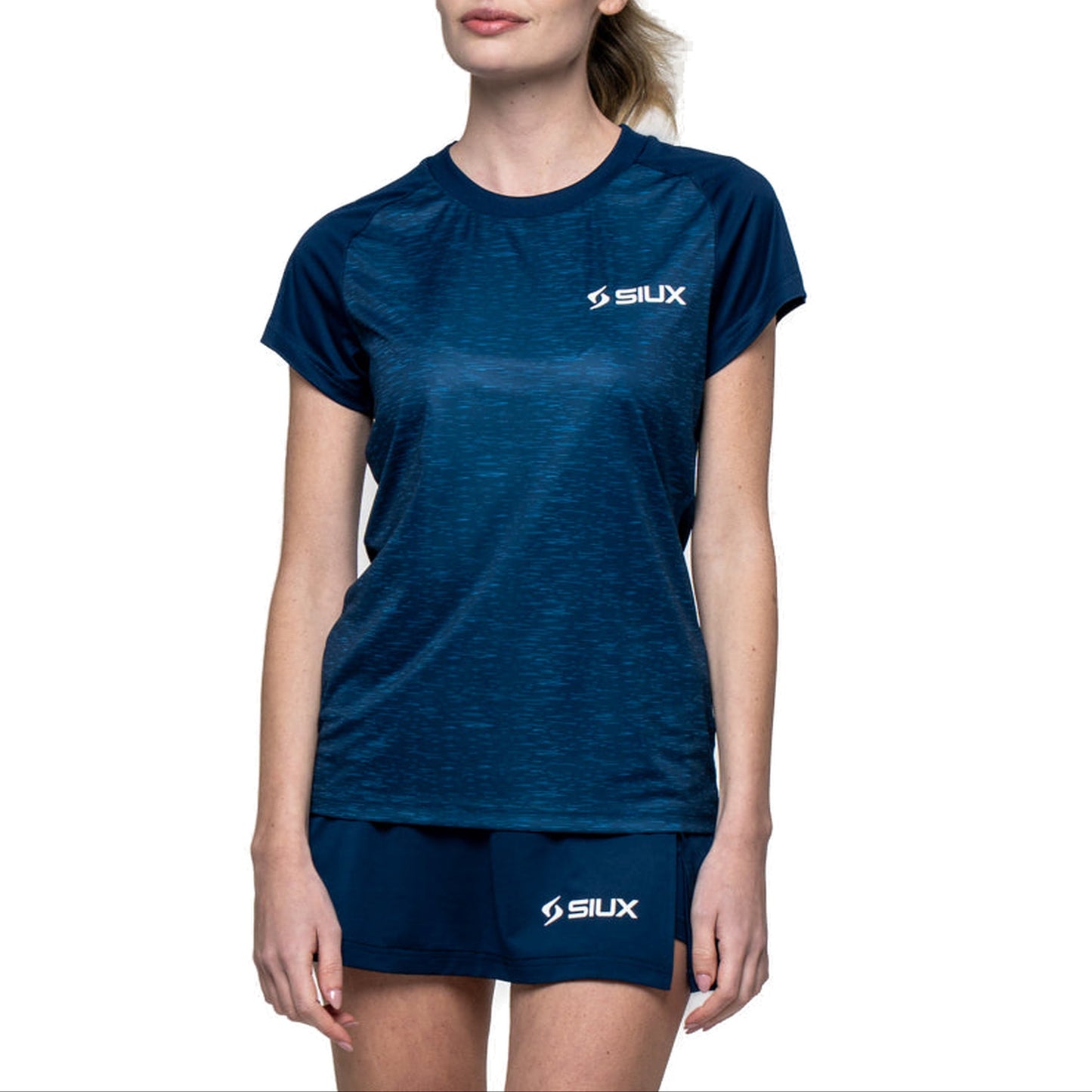 Siux Club 26 Women's Padel T-Shirt - Navy - Front