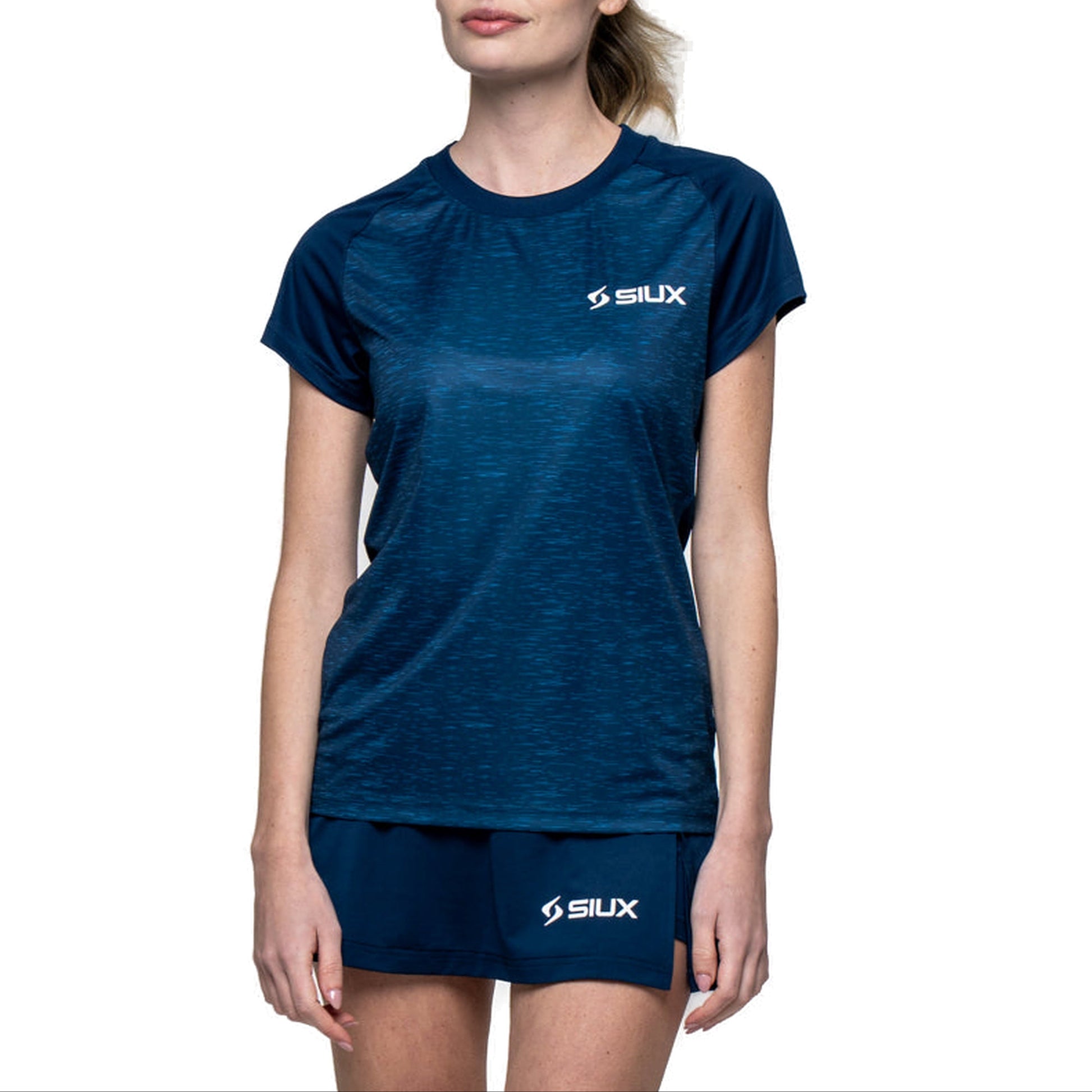 Siux Club 26 Women's Padel T-Shirt - Navy - Front