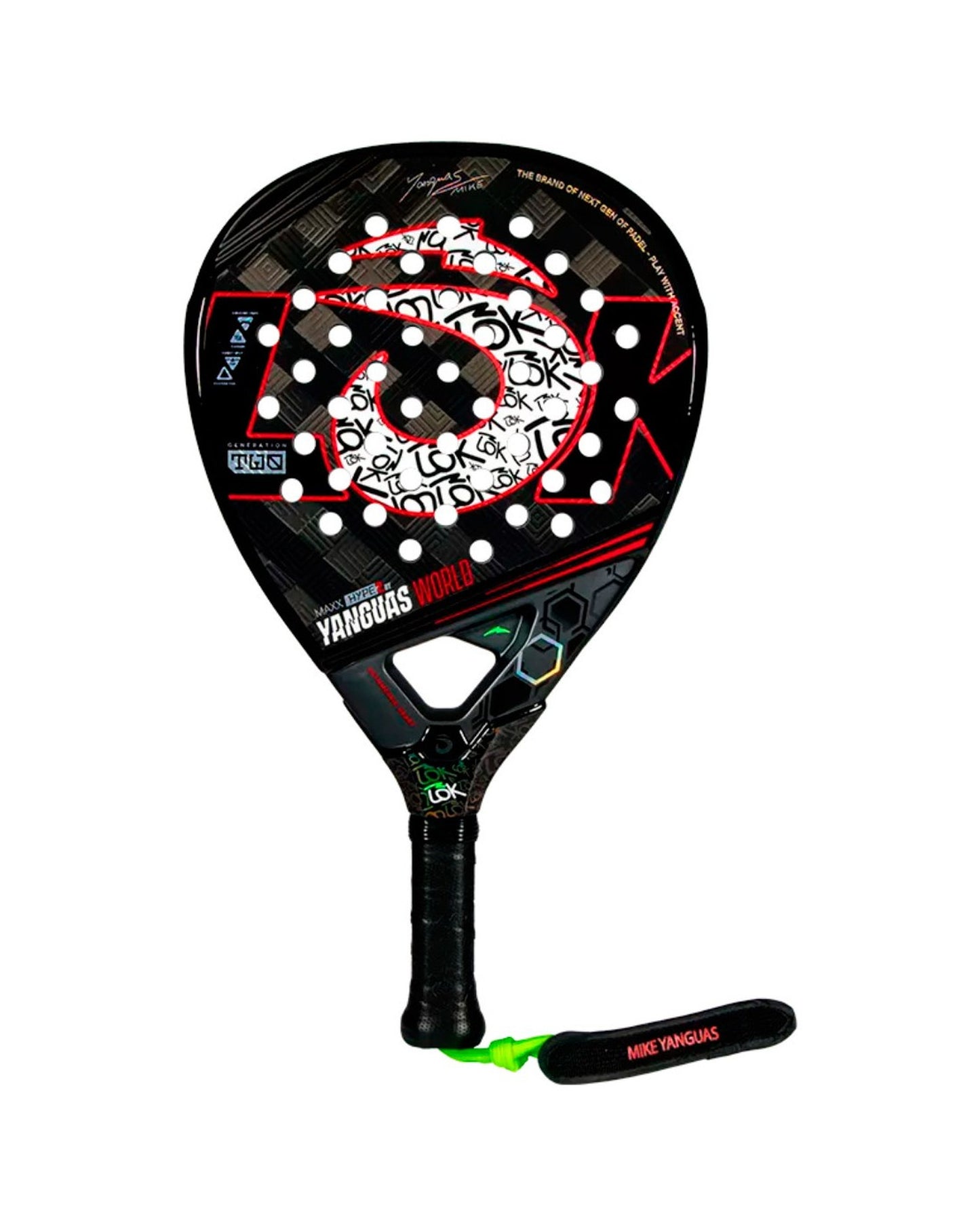 LOK Maxx Hype 2 Mike Yanguas World Padel Racket - Hero front