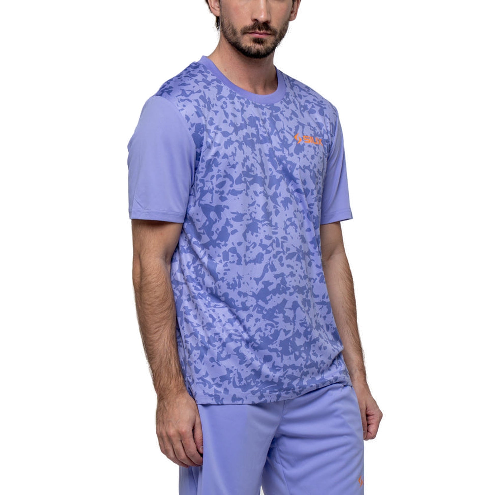 Siux Cyber 26 Men's Padel T-Shirt - Lilac - Front Three-Quarter