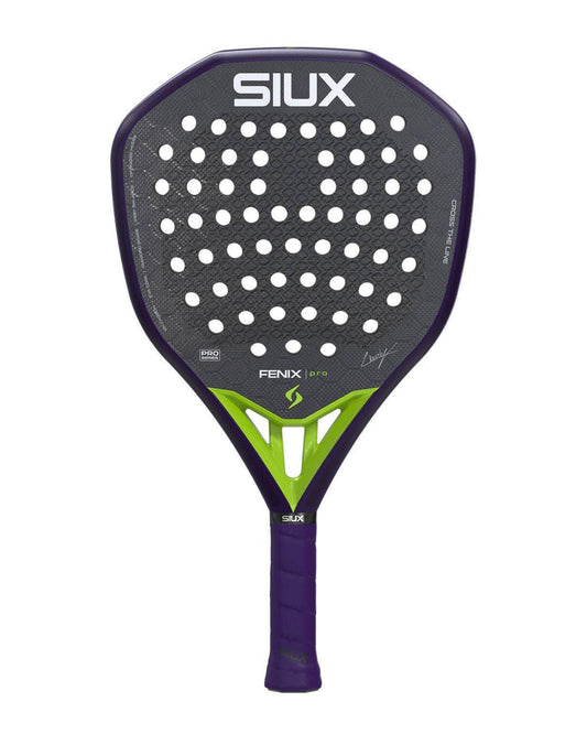 Siux Fenix Pro 2026 Glow Purple Padel Racket - Front