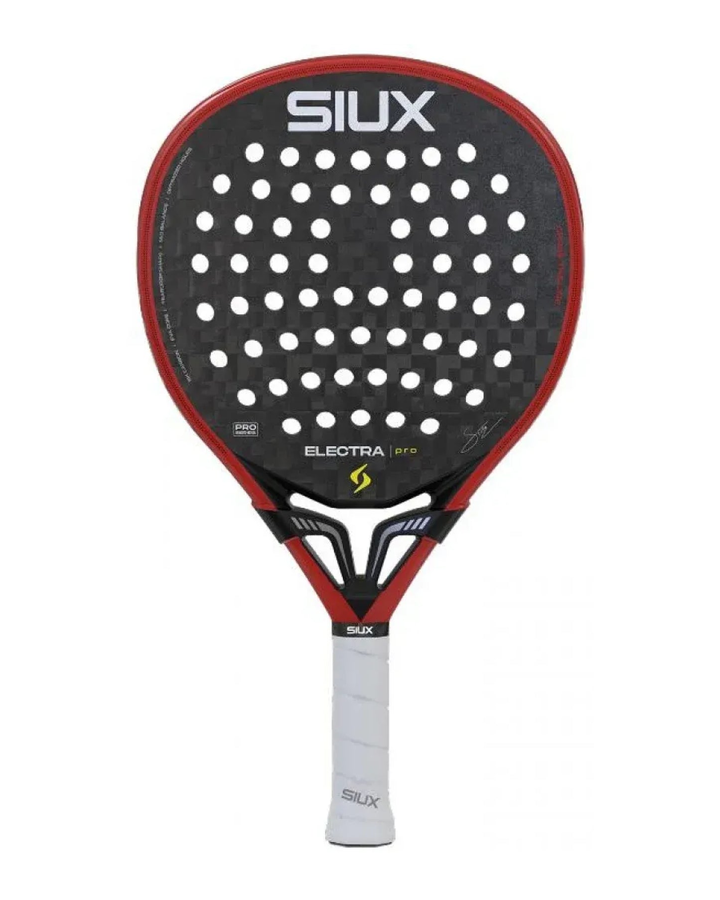 Siux Electra Pro 2026 Fire Red Padel Racket - Front