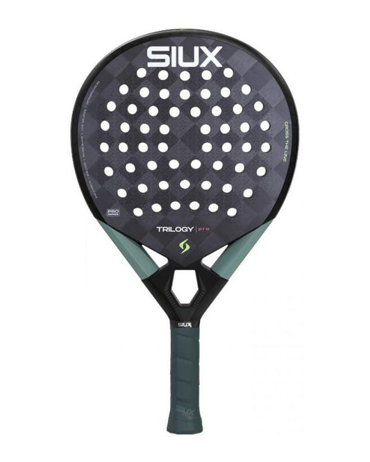 Siux Trilogy Pro 2026 Noir Fog Padel Racket - Front