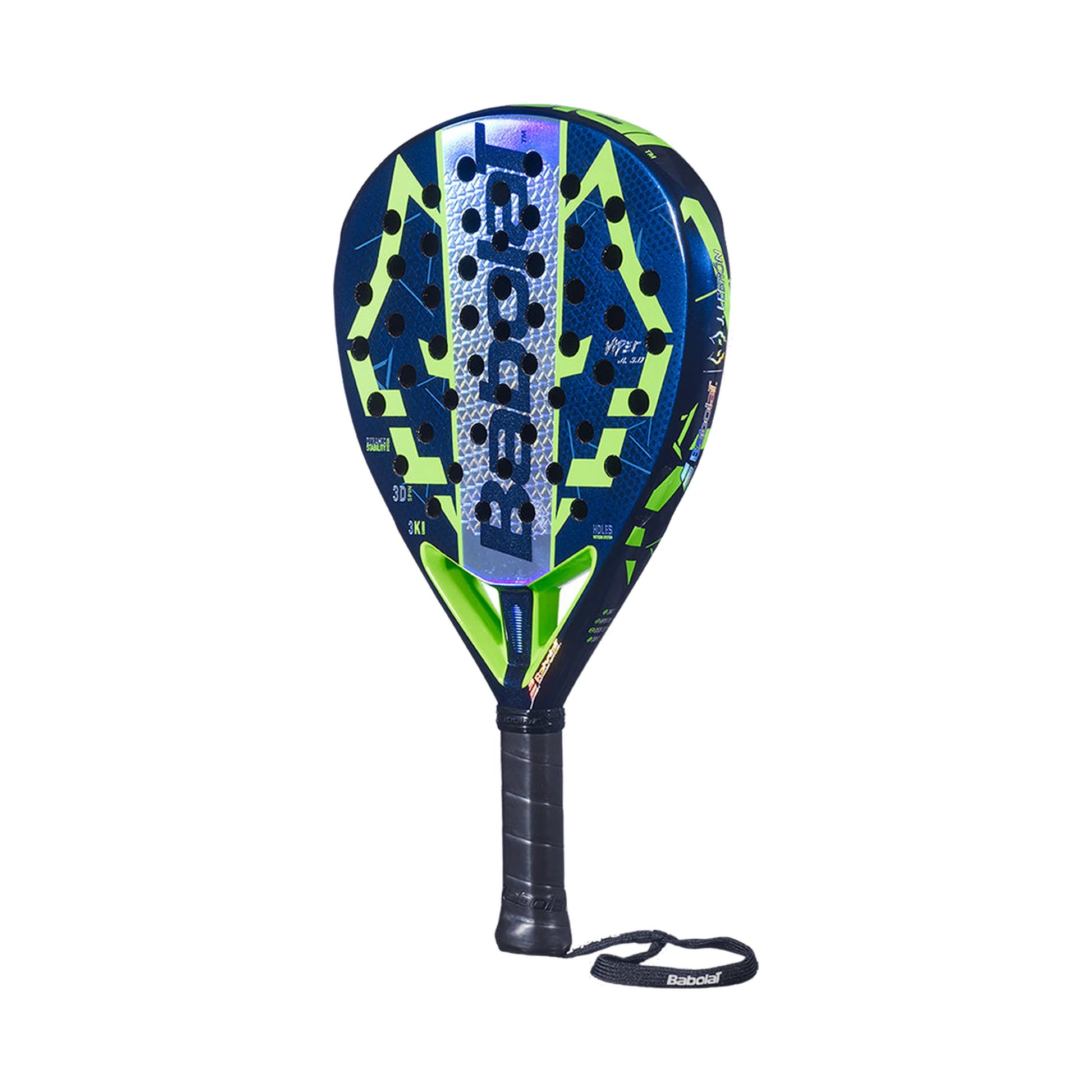 Babolat Viper LeBron 3.0 Green Padel Racket - Angled Front