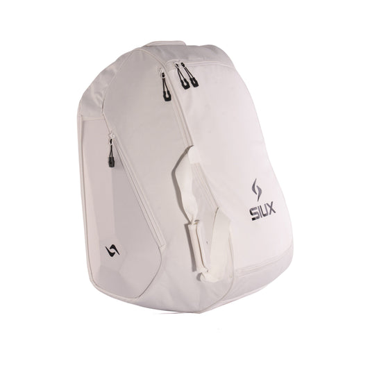 Siux Tour 2026 Padel Racket Bag - White - Front Three-Quarter View