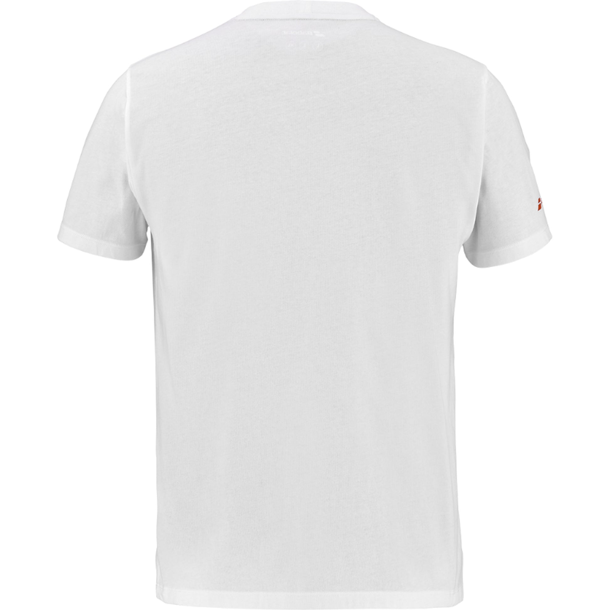 Babolat Lebron Cotton T-Shirt - White/Orange - Back
