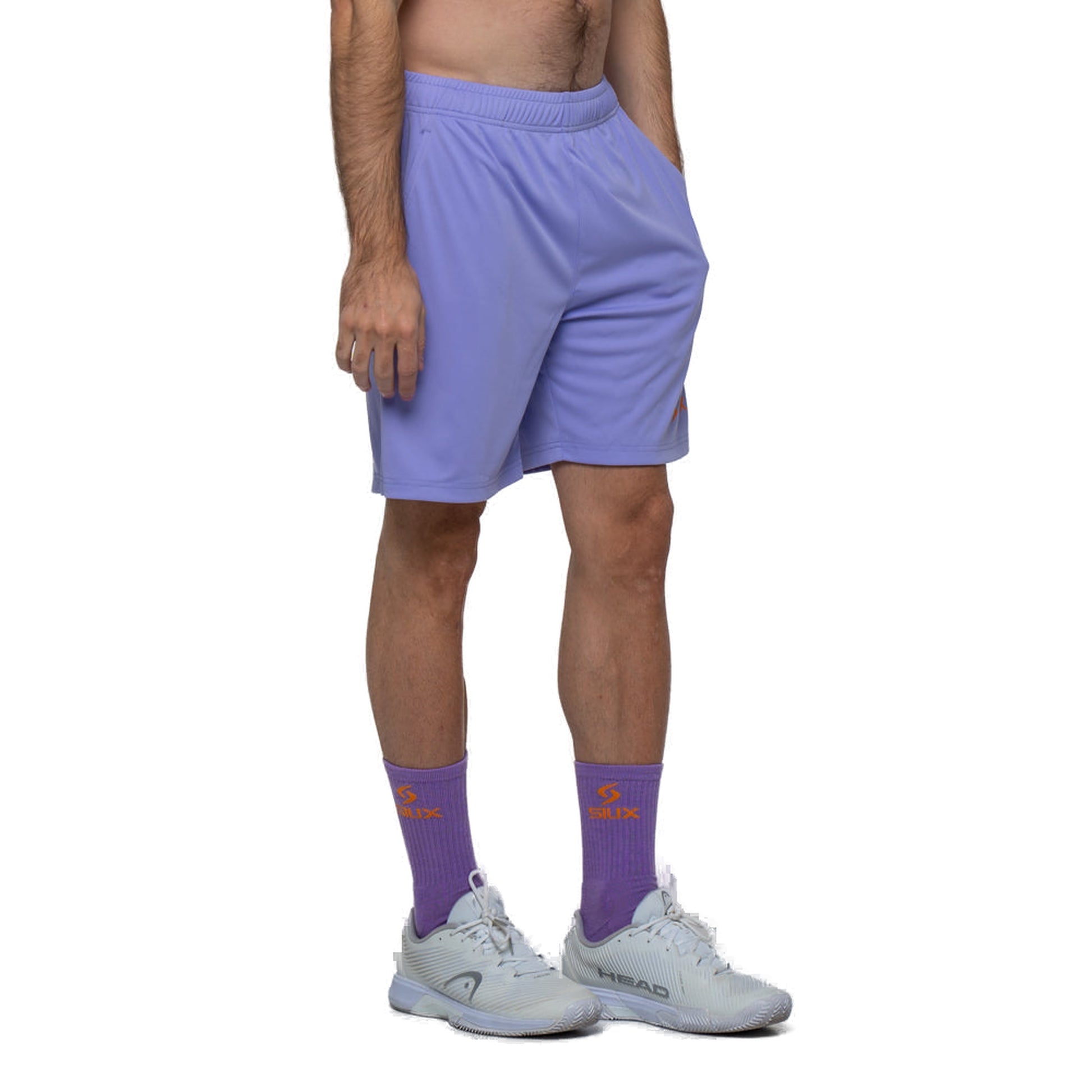Siux Cyber 26 Men's Padel Shorts - Lilac - Front Three-Quarter