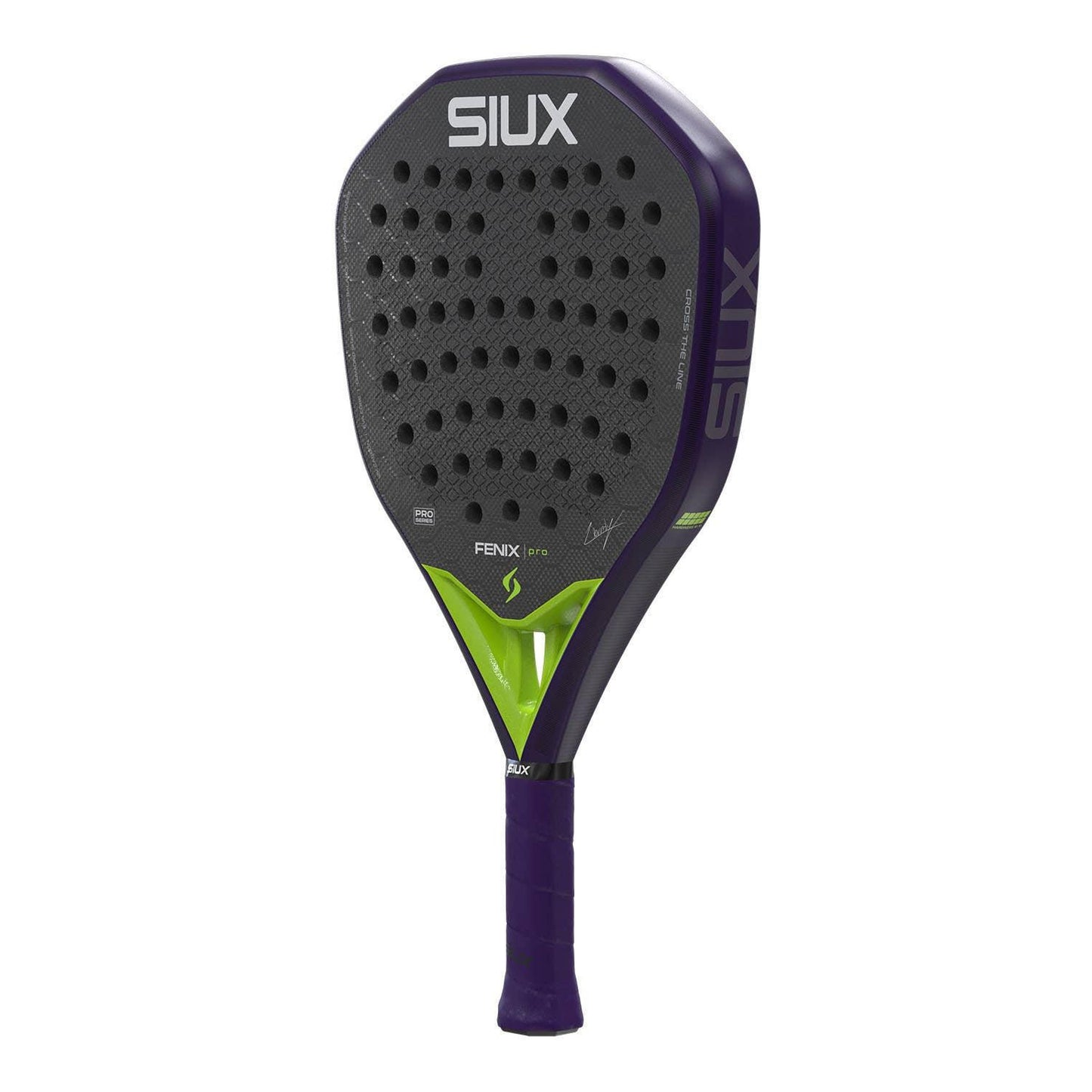 Siux Fenix Pro 2026 Glow Purple Padel Racket - Front Right