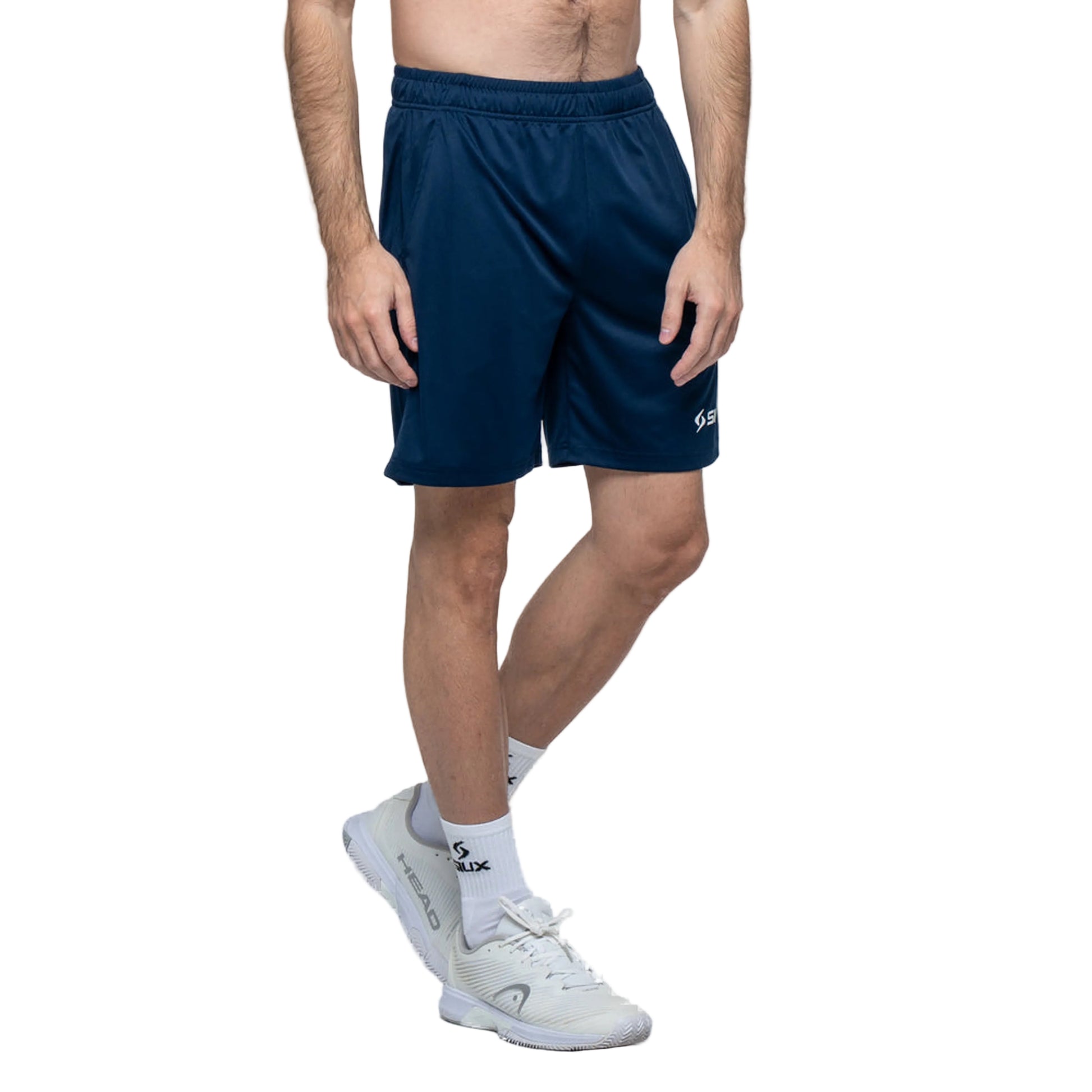 Siux Club 26 Men's Padel Shorts - Navy - Front Three-Quarter