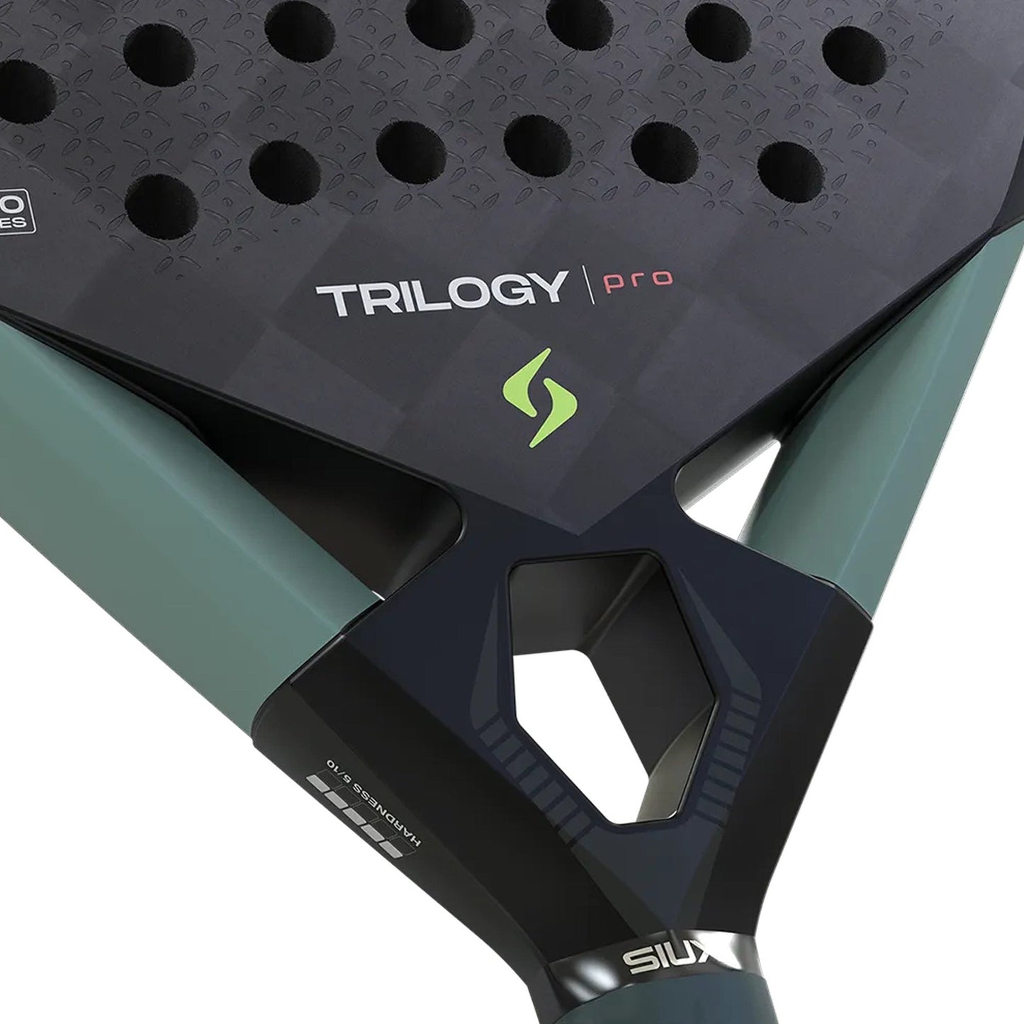 Siux Trilogy Pro 2026 Noir Fog Padel Racket - Throat Detail