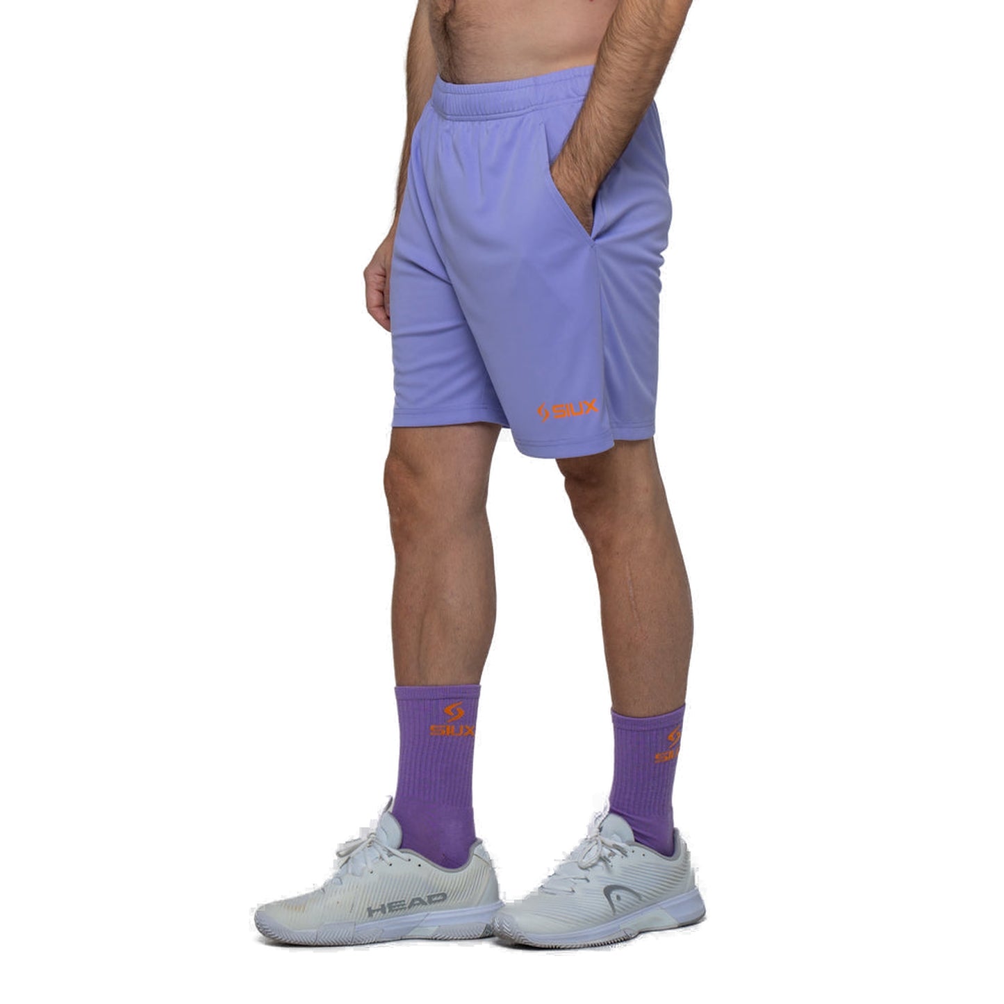 Siux Cyber 26 Men's Padel Shorts - Lilac - Side View