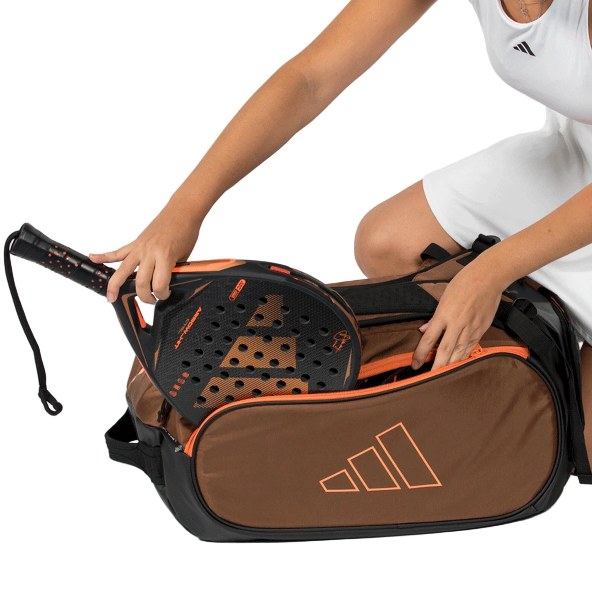 Adidas Racket Bag Tour Bronze 2026 - Detail