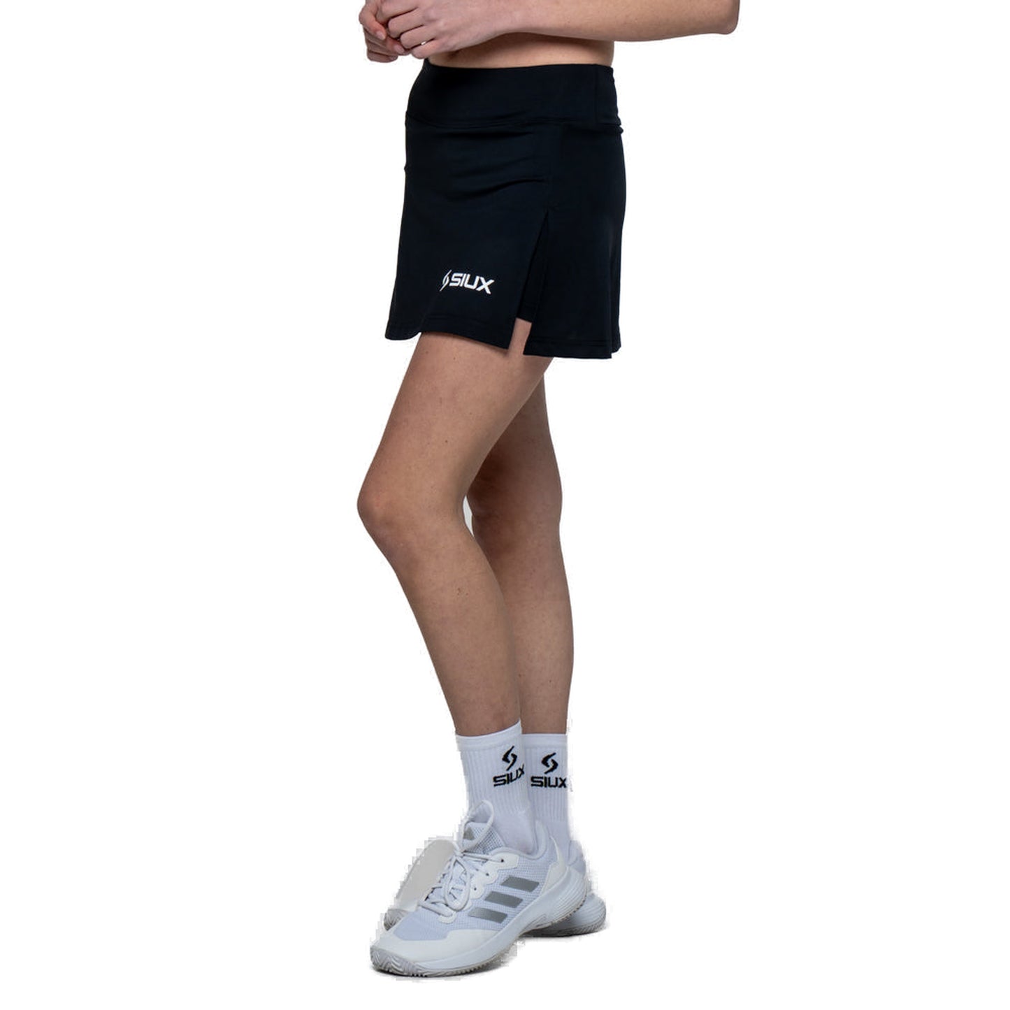 Siux Club 26 Women's Padel Skirt - Black - Side View