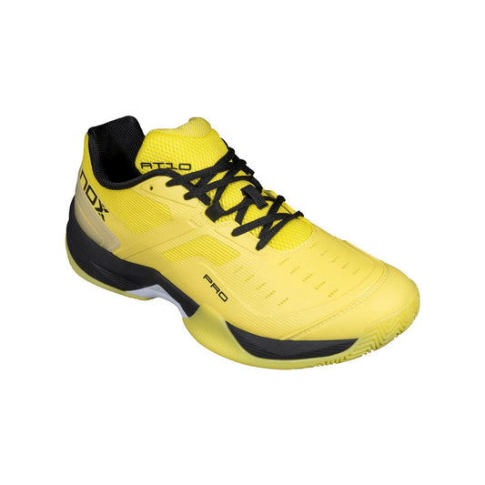 NOX AT10 Pro Padel Shoes - Sun/Black - Front Angle