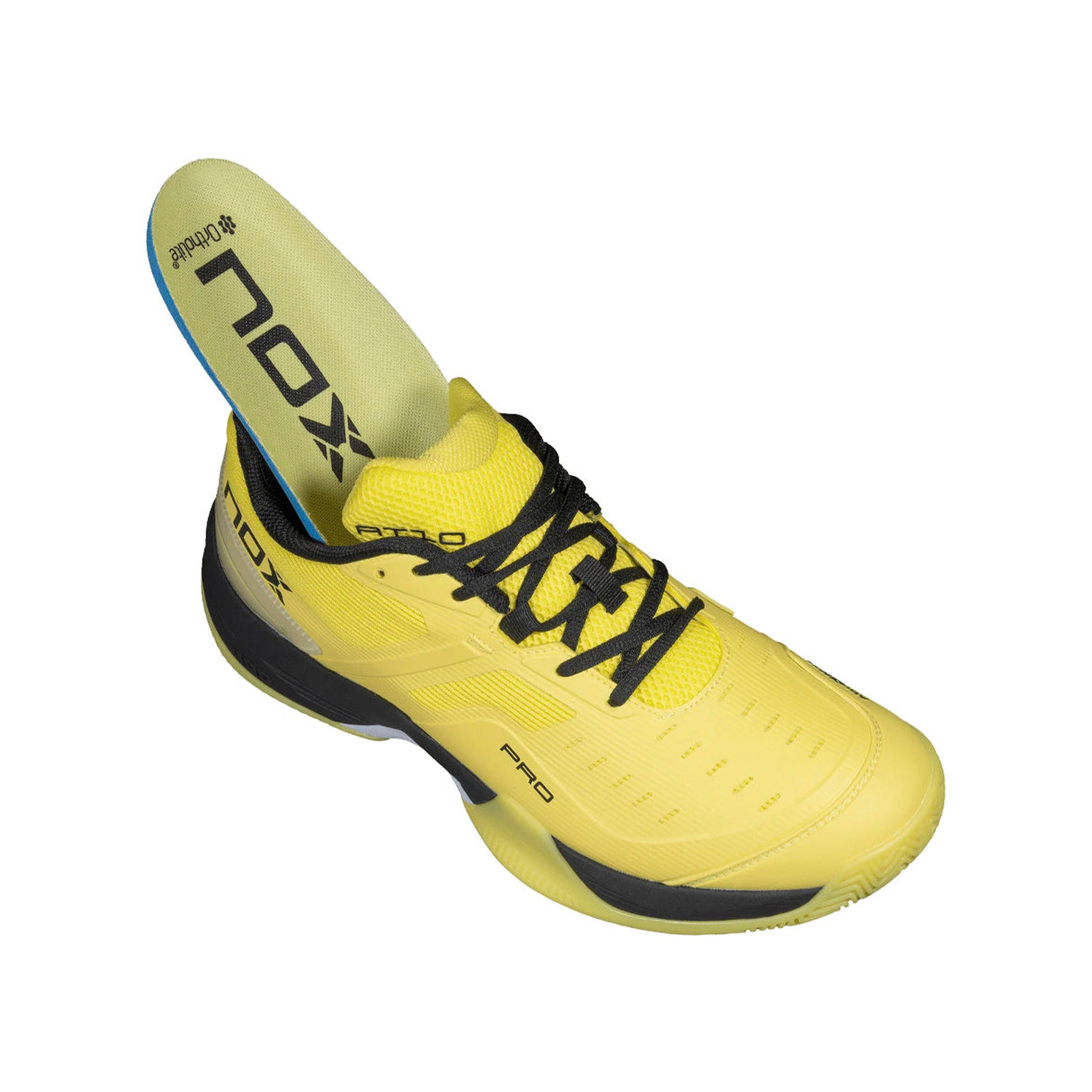 NOX AT10 Pro Padel Shoes - Sun/Black - Top Detail