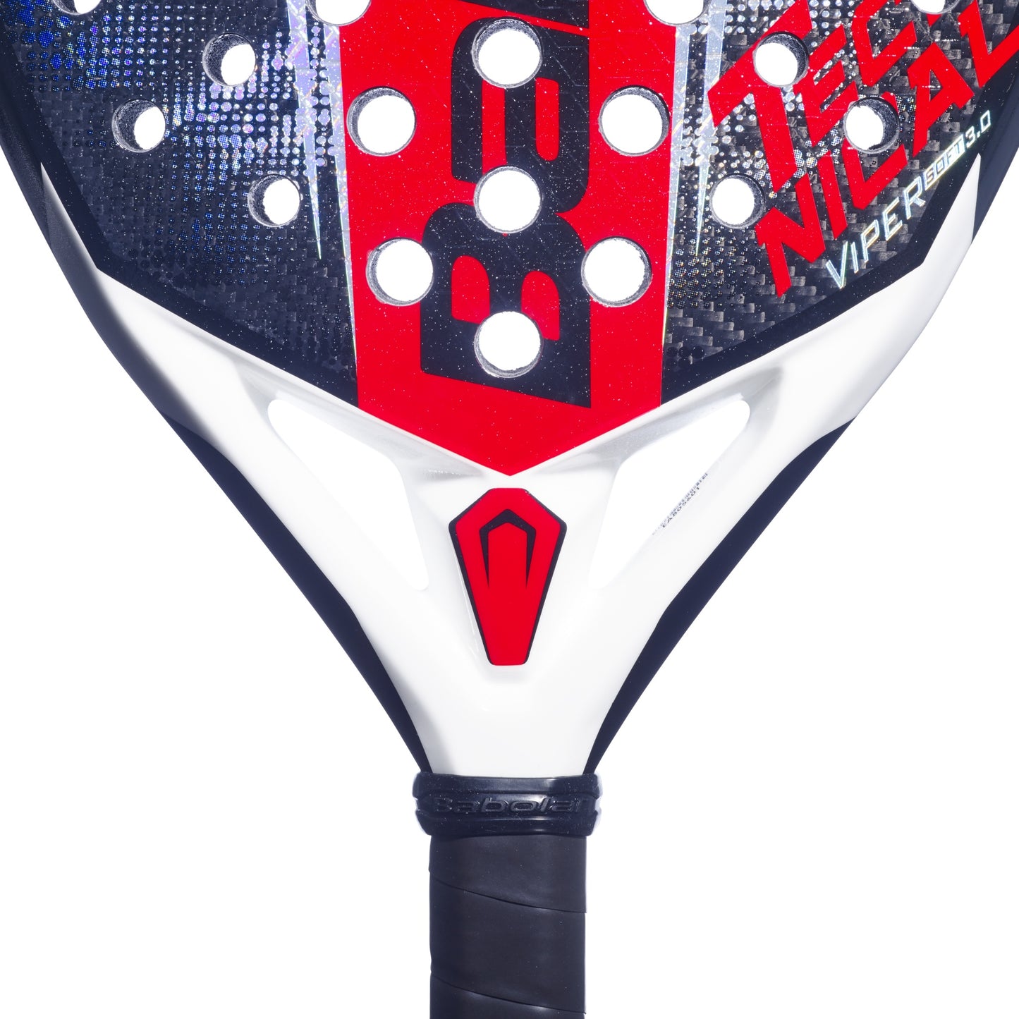 Babolat Technical Viper Soft 3.0 Padel Racket - Heart Close Up
