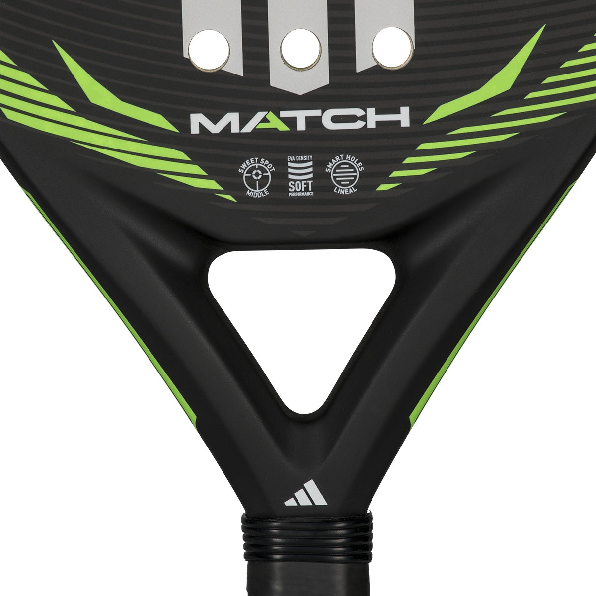 Adidas Match Black/Lime 2026 Padel Racket - Heart