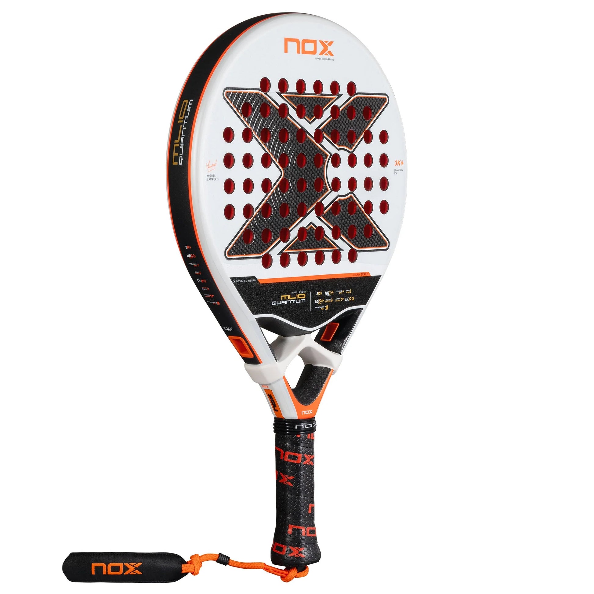 NOX ML10 Quantum 3K Padel Racket - Left