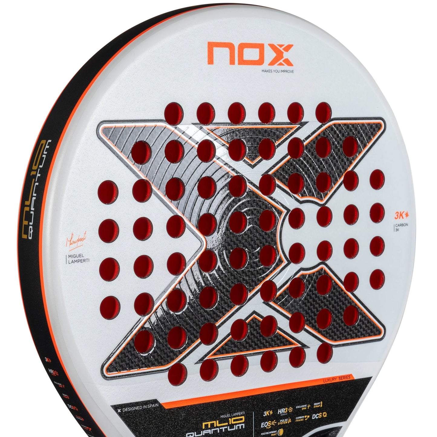 NOX ML10 Quantum 3K Padel Racket - Face