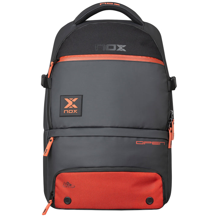 NOX Luxury Open Series Backpack — Black/Red